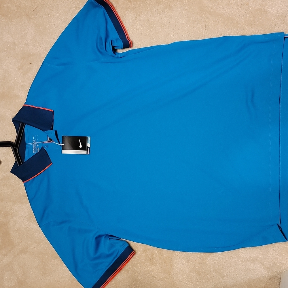 Nike Dri Fit golf shirt Blue XL